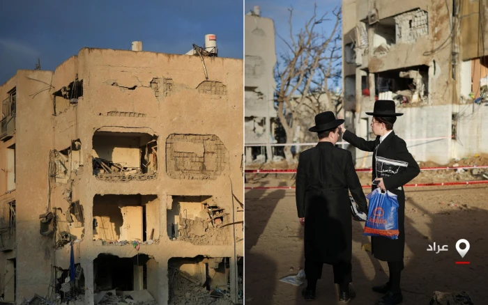 صور جديدة توثق حجم الدمار في منطقة عراد الإسرائيلية بعد سقوط الصاروخ الإيراني