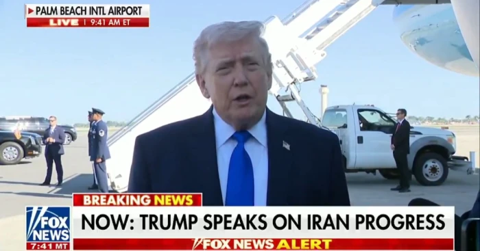 بالفيديو.. أول رد من ترامب على نفي الخارجية الإيرانية إجراء محادثات بين طهران وواشنطن