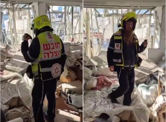 فيديو يوثيق الدمار الذي لحق بشقة سكنية في تل أبيب نتيجة سقوط صاروخ إيراني