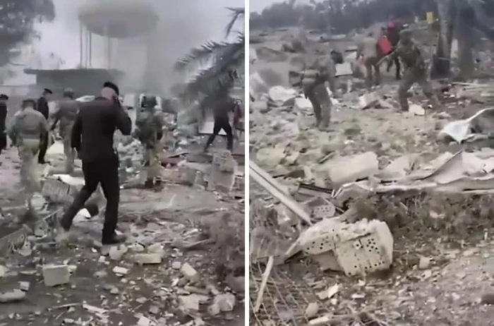 بالفيديو.. غارات جوية أمريكية على قاعدة تابعة للجيش العراقي في محافظة الأنبار وتدميرها بالكامل