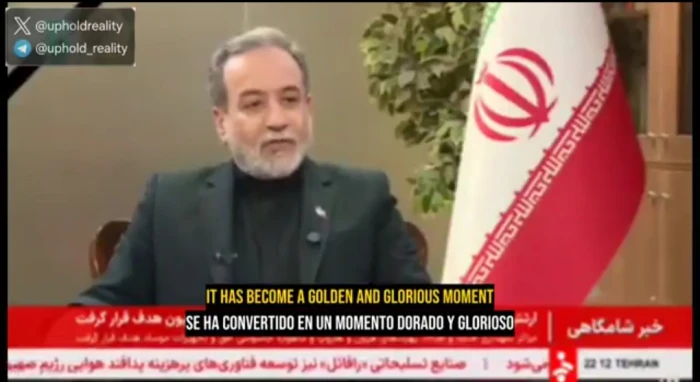 بالفيديو.. وزير الخارجية الإيراني: لم يسبق لأي دولة في التاريخ أن صمدت أمام القوة العسكرية الأمريكية لمدة شهر دون أن تستسلم