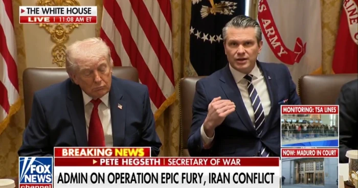 بالفيديو.. وزير الدفاع الأمريكي يفتح النار على الإعلام بسبب تغطية حرب إيران