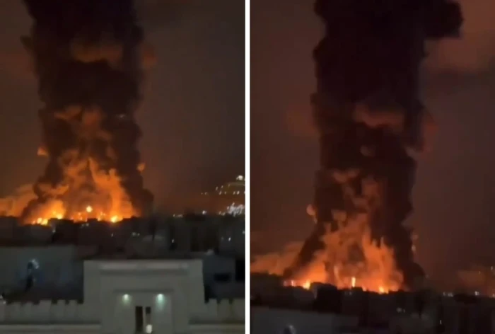 بالفيديو.. قصف إسرائيلي يستهدف مواقع تخزين وقود تابعة للحرس الثوري الإيراني في طهران