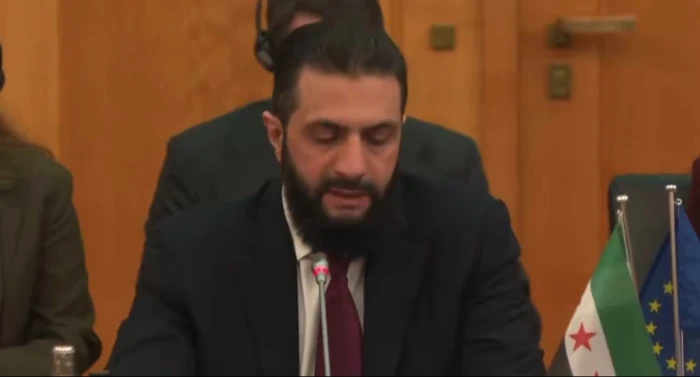 بالفيديو : أول تعليق من الشرع على أحداث المنطقة ويكشف عن الدور الذي تقوم به سوريا لتأمين امدادات الطاقة من الخليج إلى أوروبا