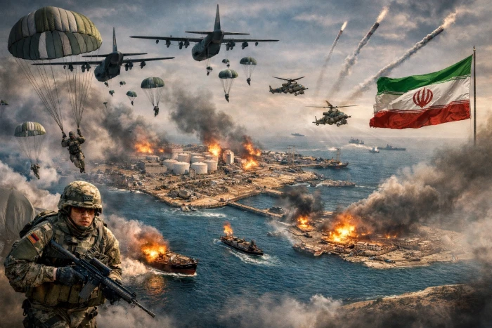 تقرير خاص: إنزال جوي أمريكي  للسيطرة على جزيرة خرج النفطية قد يدفع إيران للاستسلام وفتح مضيق هرمز