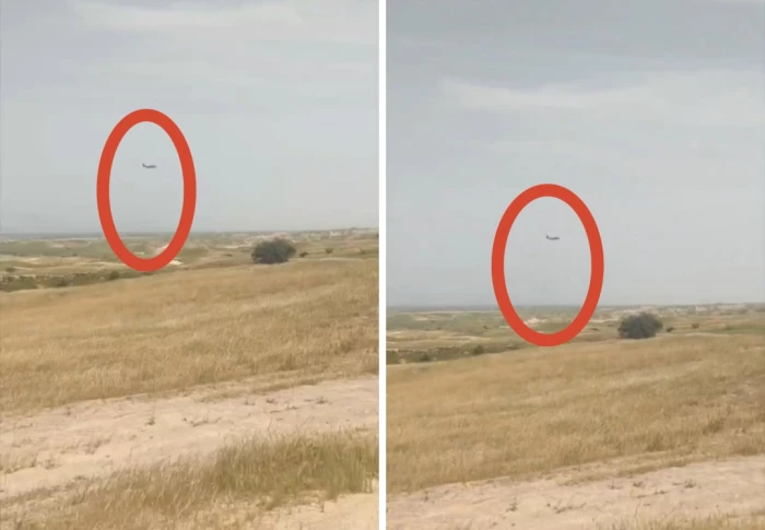 بالفيديو .. لقطات جديدة لتحليق مروحية أمريكية داخل الأجواء الإيرانية في مهمة لإنقاذ طيار أمريكي