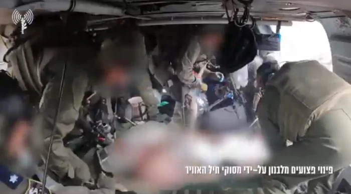فيديو للجيش الإسرائيلي ينقل الجنود الجرحى في طائرة هليكوبتر من جنوب لبنان