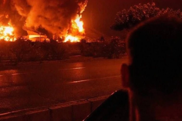 ‏بالفيديو: لحظة استهداف محطة توليد الطاقة في مشهد بإيران