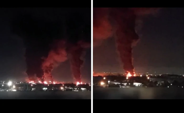 قبل قليل…بالفيديو:تدمير مطار مهر آباد الدولي في طهران