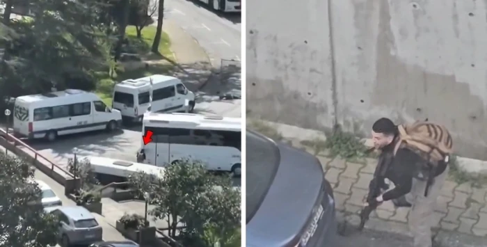 فيديو جديد يوثق لحظة محاصرة أحد المسلحين الذي حاول اقتحام القنصلية الإسرائيلية في إسطنبول
