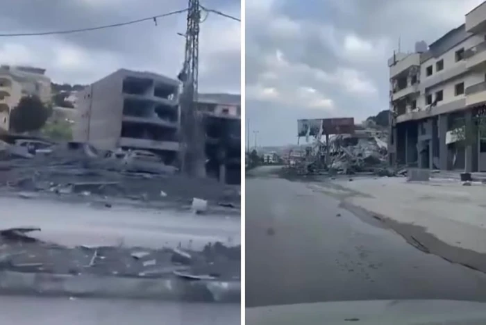 بالفيديو.. آثار الدمار في مدينة «النبطية» معقل حزب الله جنوب لبنان بسبب الضربات الإسرائيلية