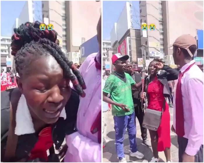 تلقت تهديدًا بالانفصال… بالفيديو: حلم فتاة كينية بوردة من خطيبها يتحول إلى بكاء في شوارع نيروبي