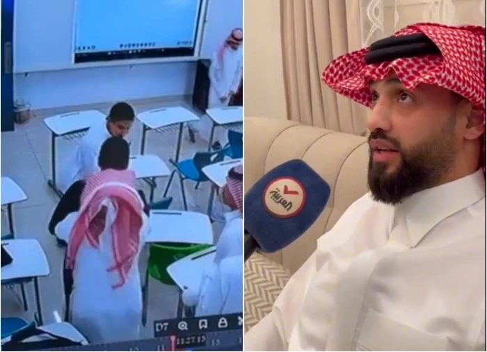رأيته مختنقًا ومتغير اللون.. بالفيديو: المعلم خالد العنزي يروي تفاصيل إنقاذه طالبًا ابتلع عملة معدنية داخل فصل في مدرسة بتبوك
