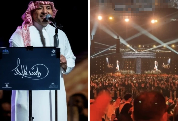 الناس مصدومة مو معقول .. بالفيديو: مواطن يوثق إنهاء راشد الماجد حفله في جدة ومغادرته بشكل مفاجئ