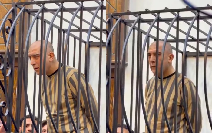 بالفيديو: ردة فعل "عاطف نجيب" ابن خالة المخلوع بشار الأسد وهو يسمع أسماء الشهود وذوي الضحايا والمدعين