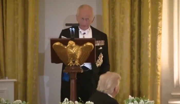 لولا وجودنا لكنتم تتحدثون الفرنسية.. بالفيديو.. ملك بريطانيا يرد على تصريح ترامب لولا أمريكا لكانت أوروبا تتحدث الألمانية