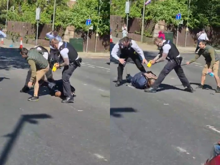 بالفيديو: لحظة القبض على منفذ عملية طعن شخص يهودي في لندن