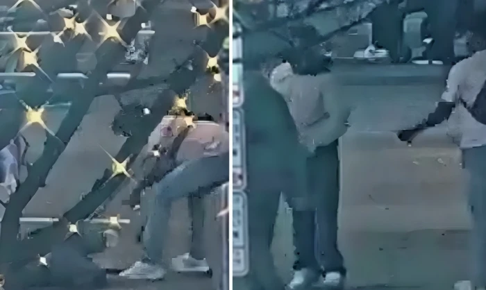 بالفيديو.. شابان من أصول أفريقية يعتديان على مسن ويسقطانه أرضاً وسط شارع في سياتل الأمريكية