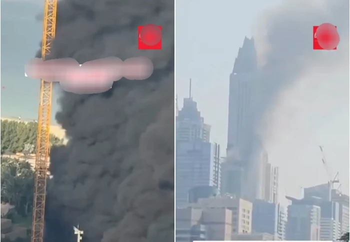 بالفيديو: اندلاع حريق في برج داخل  مجمع «ذا ريزيدنسز آت الحبتور جراند» في دبي