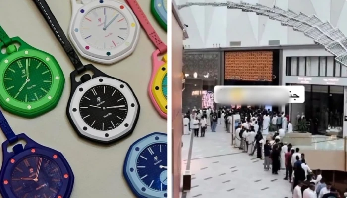 بالفيديو.. ازدحام شديد وأشخاص يفترشون الأرض أمام فرع "سواتش" بالرياض للحصول على ساعة قبل طرحها.. والكشف عن سعرها