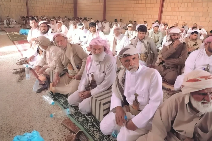 بيان من قبائل عبيدة اليمنية بعد اعتقال ميليشيا الحوثي الشيخ حمد بن  فدغم  وميرا صدام حسين
