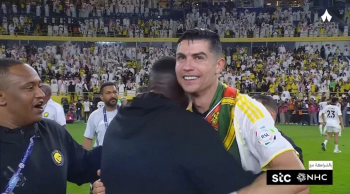 بالفيديو: احتفالات لاعبي النصر مع كريستيانو رونالدو بعد حسم لقب الدوري
