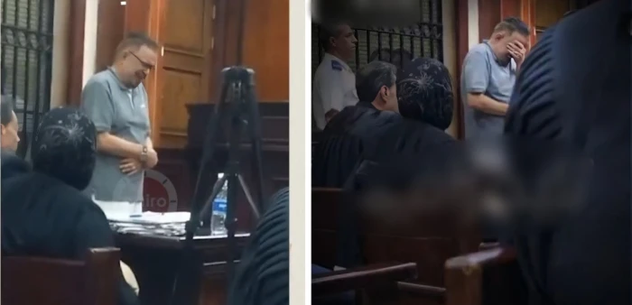 دنس البراءة وأطفأ نور الطفولة.. بالفيديو: بكاء صاحب مدرسة متهم بالتحرش والاعتداء على التلاميذ أثناء مرافعة النيابة في مصر