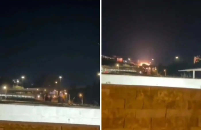فيديو جديد لحظة سقوط الصواريخ  الإيرانية على إسرائيل