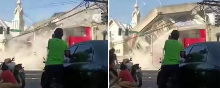 بالفيديو: لحظة انهيار مبنى في الفلبين خلال زلزال بقوة 7.8 درجة