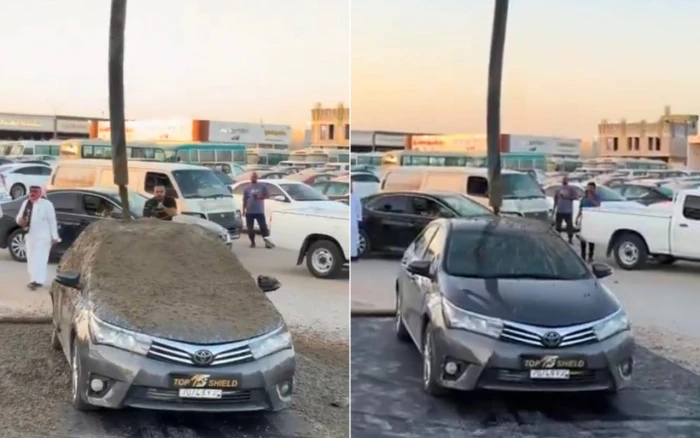 شركة تثير الجدل بفيديو لصب الخرسانة على سيارة تويوتا لاختبار طبقة الحماية