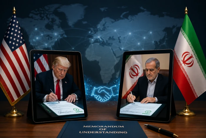مسؤول أمريكي: ترامب وبزشكيان وقّعا مذكرة تفاهم إلكترونيًا مساء الأربعاء