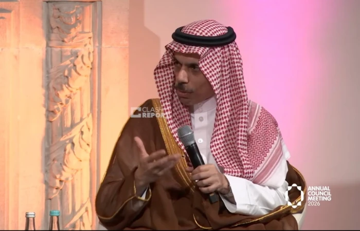 بالفيديو.. فيصل بن فرحان: إسرائيل جزء من المنطقة.. وهذه الخطوة تعزز السلام والاستقرار