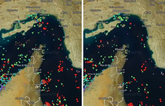 فيديو يوثق عودة حركة السفن في مضيق هرمز إلى طبيعتها بعد توقيع الولايات المتحدة وإيران اتفاقية لإنهاء الحرب