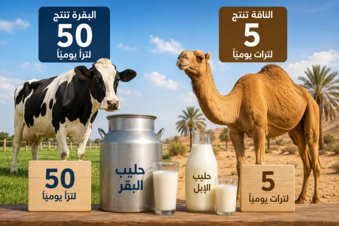 البقرة تنتج 50 لترًا يوميًا والناقة 5 لترات.. بالفيديو: الرئيس التنفيذي في "سواني" يكشف  كيف تغلبوا على تحديات رفع إنتاجية حليب الإبل