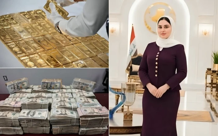 بالصور: العثور على مبالغ مالية ضخمة وكمية كبيرة من الذهب الخالص في منزل النائبة العراقية هند العباسي.. والكشف عن قيمتها