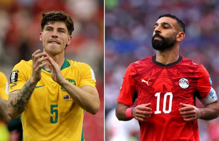 مدافع أستراليا يتحدى "صلاح" قبل مواجهة المنتخب المصري ويتوعد بعدم احترامه