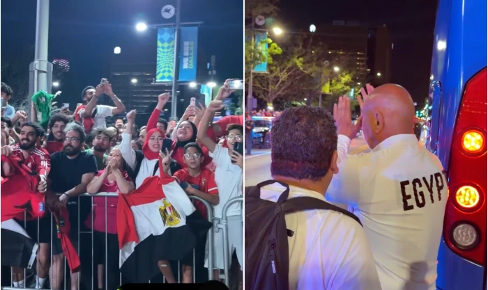 بالفيديو.. ردة فعل حسام حسن وشقيقه إبراهيم  بعد رؤية الجماهير المصرية تنتظرهم أمام الفندق في مدينة دالاس الأمريكية