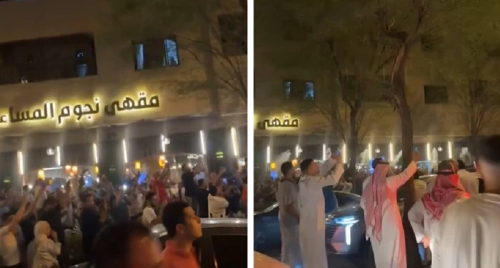 بالفيديو:  جماهير سعودية تشارك المصريين في الرياض فرحة الفوز على أستراليا في كأس العالم