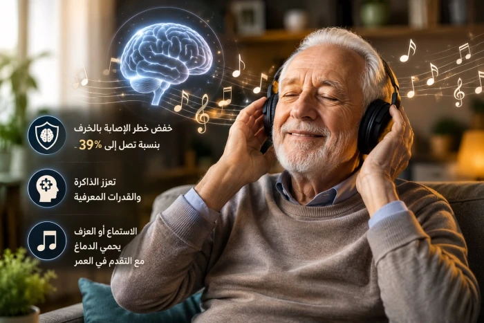 دراسة حديثة: الاستماع للموسيقى يعزز الذاكرة ويدعم صحة الدماغ مع التقدم في العمر