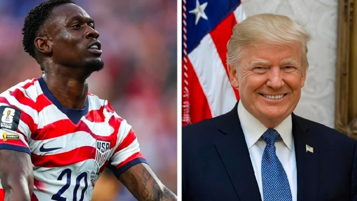 "الفيفا" يلغي البطاقة الحمراء لمهاجم منتخب أمريكا "بالوغون" ليتمكن من اللعب أمام بلجيكا.. و "ترامب" يعلق !