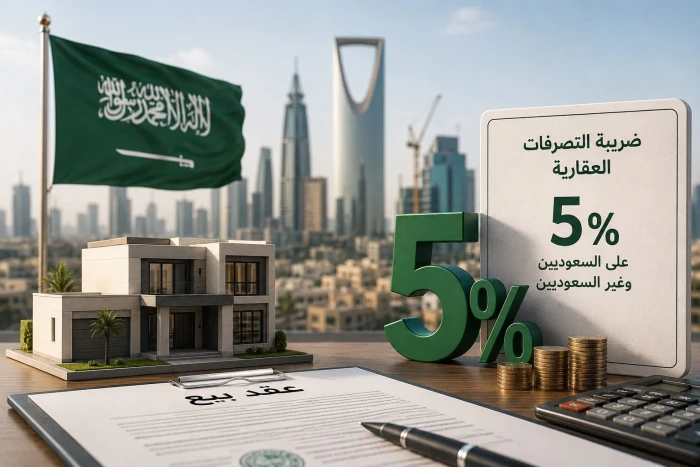رسمياً.. تطبيق ضريبة التصرفات العقارية بنسبة 5% على السعوديين وغير السعوديين في جميع مناطق المملكة