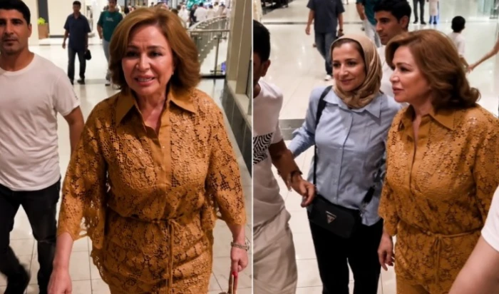 "مش عارفة أعدي".. بالفيديو: الفنانة إلهام شاهين تنفعل على المصورين والجمهور