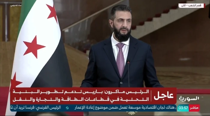 بالفيديو: أول تعليق من الرئيس السوري على التفجير الذي وقع بالقرب من فندق إقامة "ماكرون" بدمشق