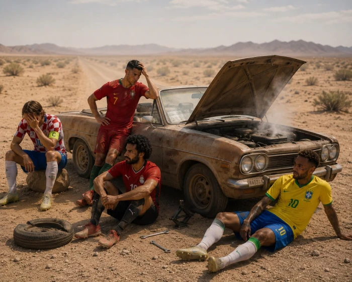 “رحلة المنفيين”.. بالفيديو: مشهد ساخر لنجوم كرة القدم بعد الخروج من كأس العالم  يثير ضحك رواد مواقع التواصل