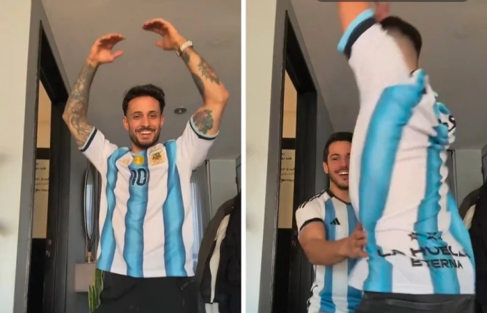 بالفيديو.. جماهير الأرجنتين ترقص على أغنية لـ "عمرو دياب"بعد الفوز على مصر