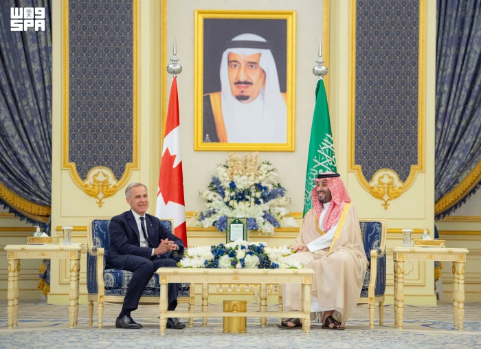 بالفيديو والصور.. ولي العهد ورئيس وزراء كندا يعقدان جلسة مباحثات رسمية