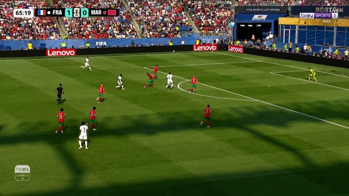 تغطية مستمرة لأحداث مباراة ( المغرب 0 - 2 فرنسا) في دور ربع النهائي لكأس العالم