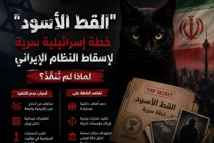 "القط الأسود".. تقرير إسرائيلي يكشف عن خطة سرية إسرائيلية لإسقاط النظام الإيراني وسبب عدم تنفيذها