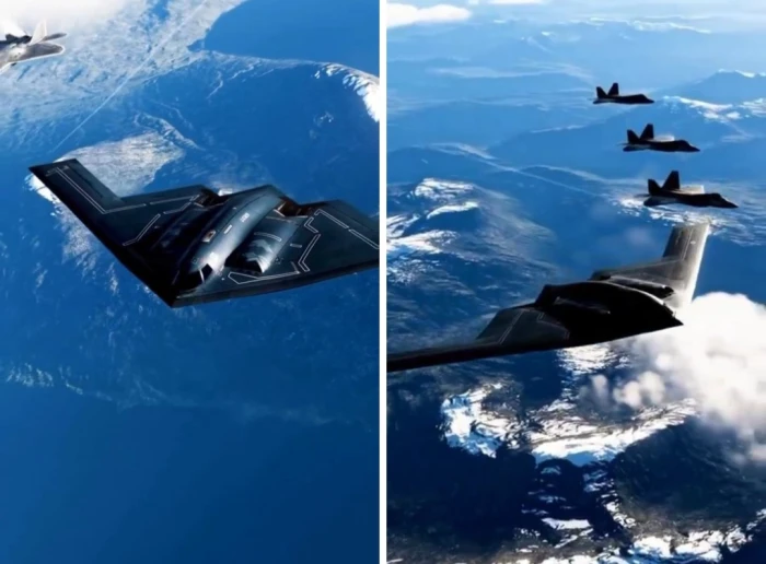 "لن ينام أحد".. مسؤول بالبيت الأبيض ينشر فيديو غامض لقاذفات الشبح الأمريكية "B-2"