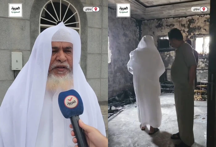 بالفيديو: عم ضحايا حريق جازان يكشف تفاصيل جديدة حول الحادث وسبب اندلاع النيران.. وكيف وجد الأطفال ووالدهم عندما اقتحموا المنزل